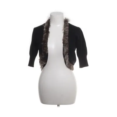 Cardigan (Noir, Marron) de Allude Cachemire, Plume d'autruche