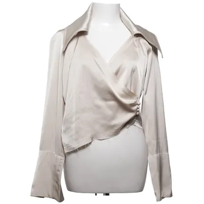 Omlottblus (Beige) från Nanushka