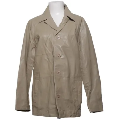 Leather blazer (Beige) from Clifton Leather, Polyester