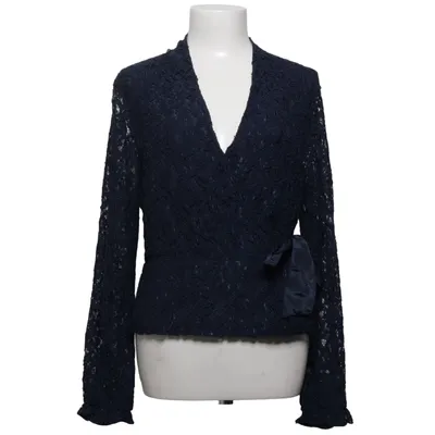 Wrap blouse (Blue) from Purdey Polyester, Viscose