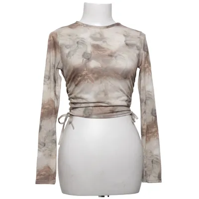 Top (Brun, Beige) fra Boohoo Elastan, Polyester