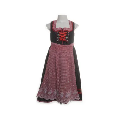 Dirndl (Zwart, Rood) van Krüger Polyester, Katoen