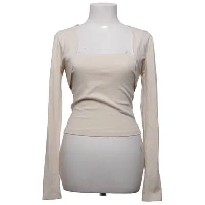 Top (Beige) fra Gina Tricot Bomuld, Elastan, Modal