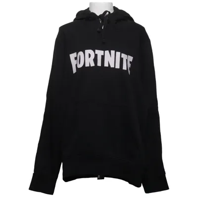 Huvtröja (Svart, Vit) från Fortnite Bomull, Elastan, Polyester