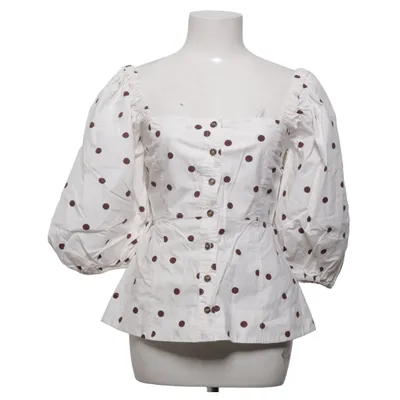Top (White, Brown) from Ganni Cotton