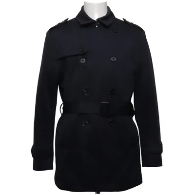 Trench coat (Black) from Zara Man Polyester
