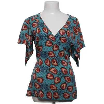 Top (Blau, Orange, Mehrfarbig) von Karen Millen Elasthan, Seide