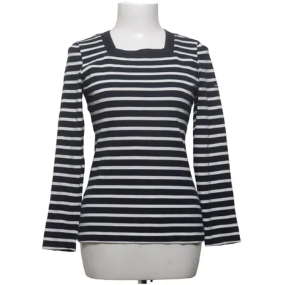 Langærmet t-shirt (Sort, Hvid) fra Saint James