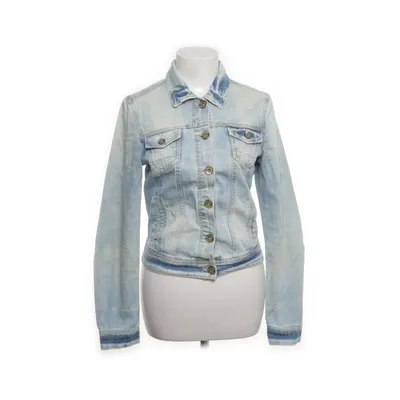 Spijkerjas (Blauw) van Bsk Denim Katoen, Elastaan