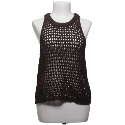 Top (Bruin) van Massimo Dutti Katoen, Polyester