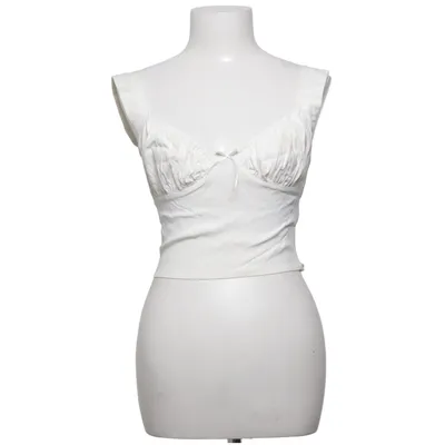Crop top (Hvid) fra With Jéan Elastan, Viscose