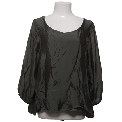 Blus (Grön) från Ajlajk Elastan, Silke, Viskos