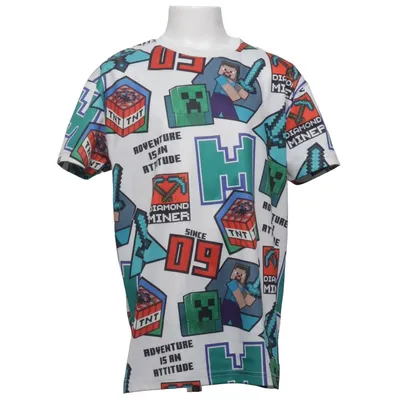 T-shirt (Vit, Flerfärgad) från Minecraft