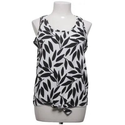 Pussy bow blouse (Black, White) from Janina Elastane, Polyester