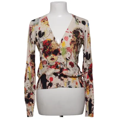 Cardigan (Beige, Multicolored) from Purplish London Cotton, Polyester