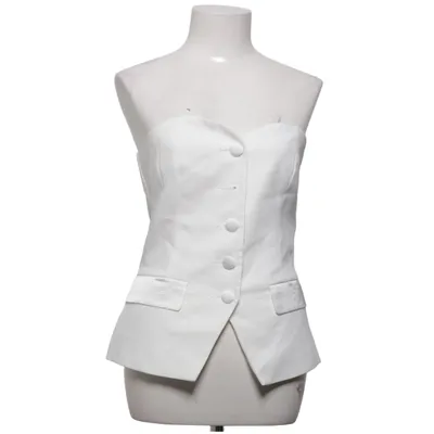 Tube top (Wit) van Amisu Elastaan, Polyester, Viscose