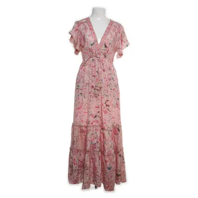 Maxi dress (Pink, Multicolored) from Sumitra Silk