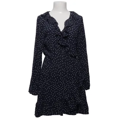 Robe portefeuille (Bleu, Blanc) de Réalisation Soie