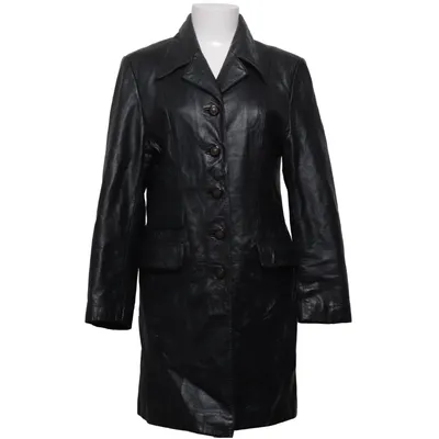 Leather coat (Black) from Petroff