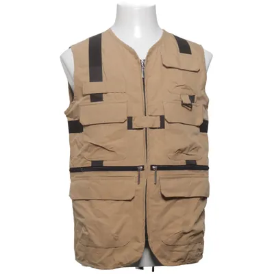 Outer vest (Beige, Black) from Hi-Tec Cotton, Polyamide