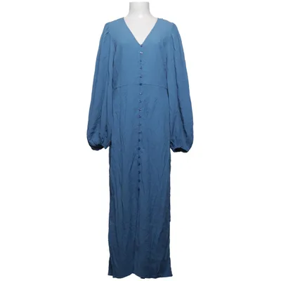 Robe longue (Bleu) de Lindex Élasthane, Polyester, Viscose