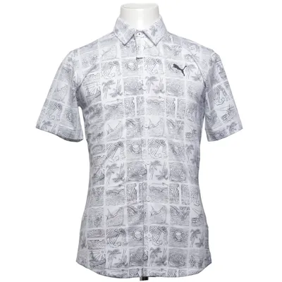 Polo shirt (White, Black) from Puma Elastane, Polyester