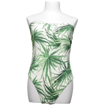 Swimsuit (White, Green, Multicolored) from H&M Elastane, Polyester