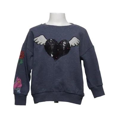 Sweatshirt (Gris, Multicolore) de Zara Girls Collection Coton, Élasthane, Polyester