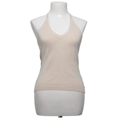 Halterneck top (Beige) fra Hallhuber Donna Elastan, Silke, Viscose