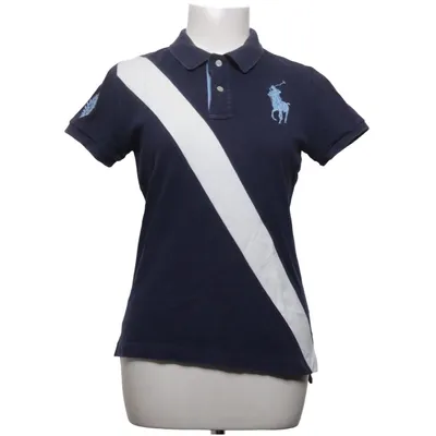 Poloshirt (Blauw, Wit) van Ralph Lauren Sport Katoen