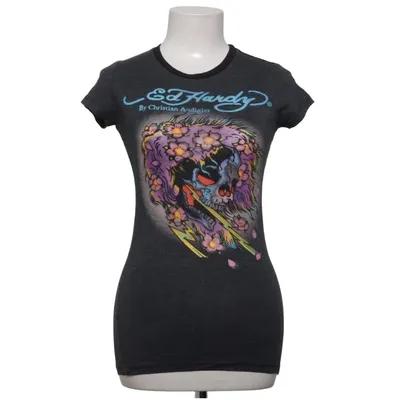 T-shirt (Gray) from Ed Hardy by Christian Audigier Cotton
