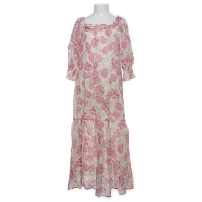 Maxikleid (Pink, Weiß, Grün) von Lindex Baumwolle, Polyamid, Viskose