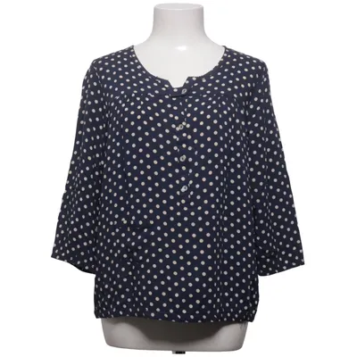 Bluse (Blå, Hvid) fra Jensen Viscose
