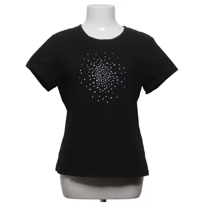 T-shirt (Zwart) van Arizona Katoen, Elastaan