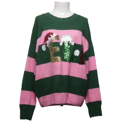 Christmas sweater (Green, Pink, Multicolored) from Primark Cares Acrylic, Elastane, Polyester