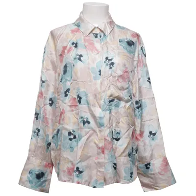 Blouse (Beige, Multicolored) from By Malina Silk