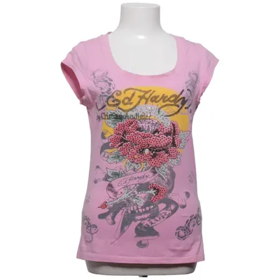 T-shirt (Rosa) från Ed Hardy Bomull, Elastan