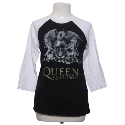 Baseballtrøje (Sort, Hvid) fra Queen Bomuld, Polyester