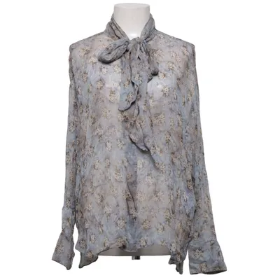 Blouse (Bleu, Beige) de Zara Viscose