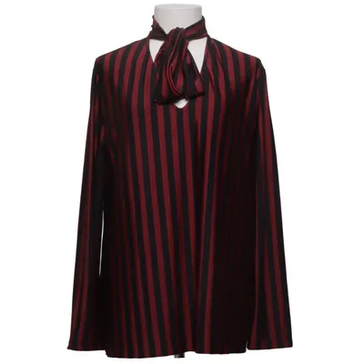Pussy bow blouse (Red, Black) from Zara Trafaluc