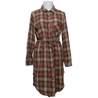 Shirt dress (Beige, Red, Green) from Excup Cotton, Polyester
