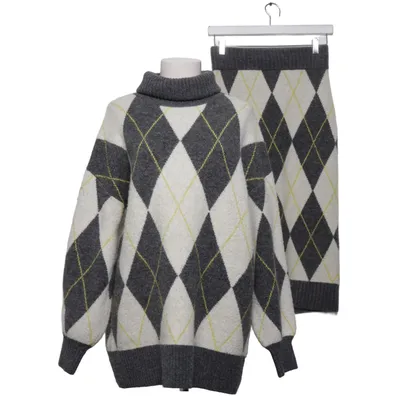 Ensemble (Gris, Multicolore) de Pringle Of Scotland x H&M Polyester, Acrylique, Laine, Élasthane