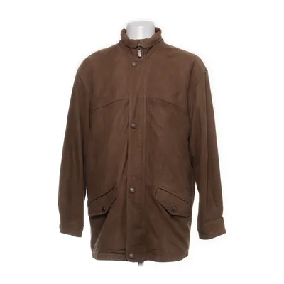 Leather jacket (Brown) from Wöhrl Acetate, Cotton, Leather, Polyamide, Polyester