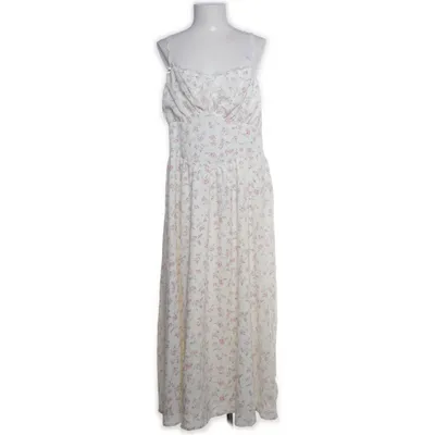 Maxi dress (White, Multicolored) from Shein Curve Polyester, Linen