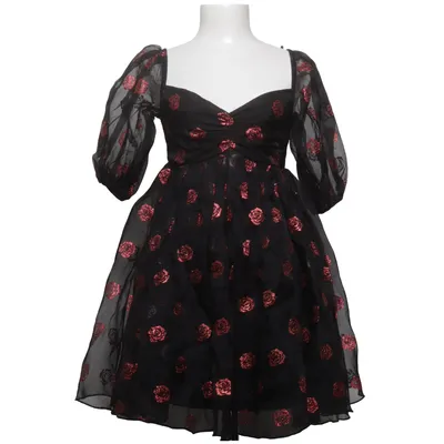 Robe (Noir, Rouge) de Lace & Beads Polyester