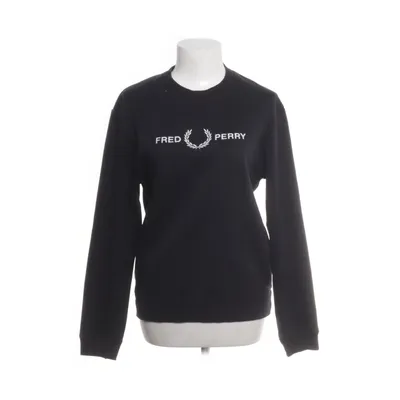 Collegetröja (Svart) från Fred Perry Bomull, Elastan, Polyester