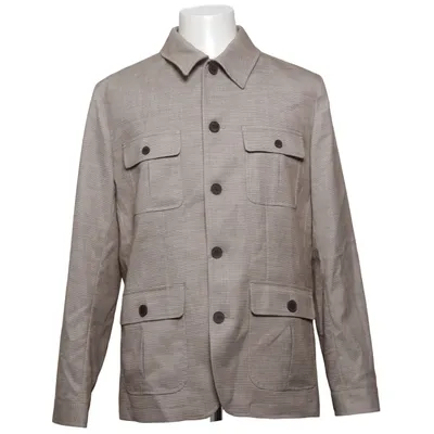 Kavaj (Beige) från Dressmann Elastan, Polyester, Viskos