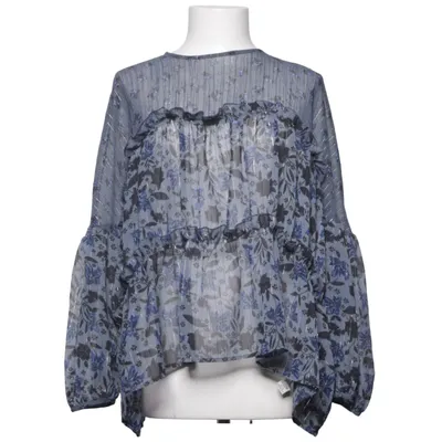 Blus (Blå, Flerfärgad) från Zara Basic Metallfiber, Polyester