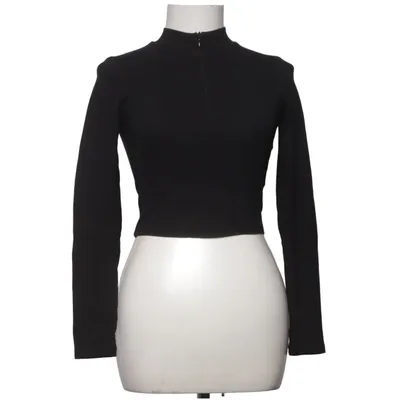 Crop top (Zwart) van NLY Trend Katoen, Elastaan