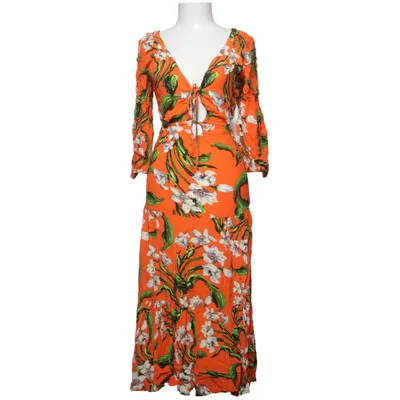 Maxi jurk (Oranje, Meerkleurig) van Zara Viscose